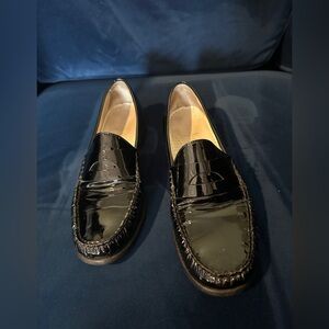 Black loafers patent leather Cole Haan. Size 8